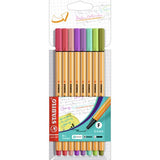 Pack rotuladores Stabilo Point 88 8 colores nature en papeleria Badajoz
