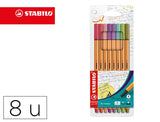 Rotuladores Point 88 Pack Estuche 8 Nuevos Colores Nature - Stabilo