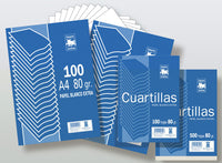 Paquete De 100 Folios A4 Liso 80gr Papel Blanco Extra - Tauro
