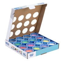 Pasta Blanda Para Modelar 16 Colores Caja 16 Botes 30 g Pasta Blanda Moldear Basic Soft Dough Pasta Infantil Plastilina A Base De Trigo - Milan