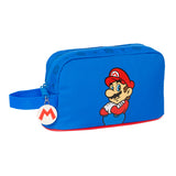 Portameriendas Isotérmico Super Mario Bros Nintendo Rojo Azul - Portadesayunos Mario Bross - Portameriendas Portadesayunos Azul Rojo Nintendo Mario Bross - Safta