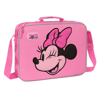 Maletín Extraescolar Minnie Mouse Rosa Portadocumentos Bandolera Rosa Minnie Mouse - Safta