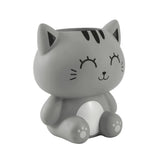 Cubilete Portalápices Organizador De Sobremesa Escritorio Gatito Gris Pencil Holder - Itotal