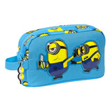 Portameriendas Isotérmico Azul Minions Portadesayunos Termo Azul Minions Portadesayunos Infantil Térmico Azul Minions - Safta