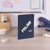 Libreta 430 since 1918 A6 Hojas Blancas Tapa Flexible Color Azul - Milan