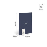 Libreta 430 since 1918 A6 Hojas Blancas Tapa Flexible Color Azul - Milan