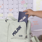 Libreta 430 since 1918 A6 Hojas Blancas Tapa Flexible Color Azul - Milan