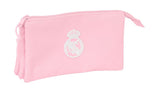 Portatodo triple Real Madrid rosa Safta disponible en papeleria en Badajoz
