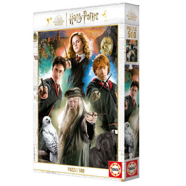 Puzzle Harry Potter Personajes Hermione, Harry Potter, Dumbledore y Weasley - Educa