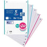 recambio oxford a4 cuadrícula 5x5 120 hojas 90g en Badajoz