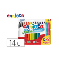 Rotuladores Jumbo Carioca 12 + 2 Colores Variados - Carioca