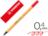 rotulador stabilo point 88 rojo 0.4 mm en Badajoz