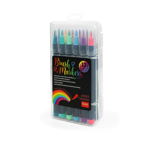 Rotuladores Brush Markers Legami bright colours en papeleria Badajoz disponibles en Be To Be Menacho y Valdepasillas