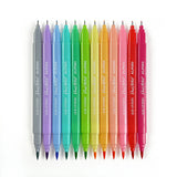 Rotuladores Pastel Doble Punta Punta Punta Pincel 12 Colores Pastel Alpino Experience - Alpino