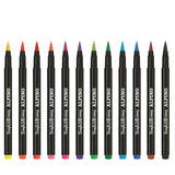 Rotuladores Punta Pincel Brush Lettering 12 Colores - Alpino