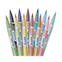 Rotuladores Punta Pincel Tubo Colores Candy Collectión 12 Colores Pastel - Giotto