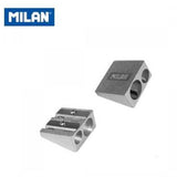 Afilalapiz sacapuntas doble de aluminio MILAN metalico disponible en papeleria en Badajoz