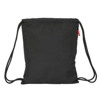 Mochila De Cuerdas F.C. Barcelona Barsa Color Negro Black - Saco De Cuerdas F.C. Barcelona - Saquito De Cuerdas F.C. Barcelona - Saco Mochila De Cuerdas Negro Black F.C. Barcelona Barsa - Safta