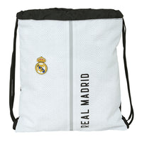 Mochila De Cuerdas Real Madrid Primera Equipación - Saco De Cuerdas Real Madrid Primera Equipación  - Saquito De Cuerdas Real Madrid Primera Equipación  - Saco Mochila De Cuerdas Blanco Real Madrid Primera Equipación  - Safta