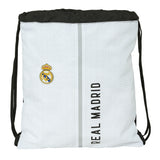 Mochila De Cuerdas Real Madrid Primera Equipación - Saco De Cuerdas Real Madrid Primera Equipación  - Saquito De Cuerdas Real Madrid Primera Equipación  - Saco Mochila De Cuerdas Blanco Real Madrid Primera Equipación  - Safta