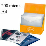 Sobre Multitaladro Portadocumentos Con Cierre De Velcro Para Carpetas De Anillas A4 Cristal - Office Box