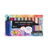 Subrayadores Stabilo Boss Nature Colors WildFlower 10 colores con soporte en papelería Badajoz – disponibles en Be To Be Menacho y Valdepasillas