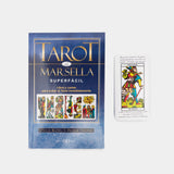 Pack Tarot de Marsella con libro y cartas disponible en papeleria en Badajoz para aprender arcanos tiradas e interpretacion
