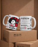 Taza De Cerámica Desayuno Mafalda Logos - Funky Gift