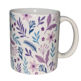 Taza Flores Jardín Lavanda