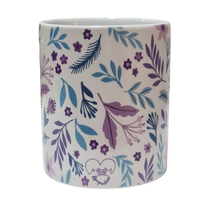 Taza Flores Jardín Lavanda