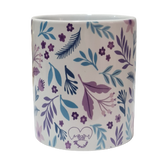 Taza Flores Jardín Lavanda