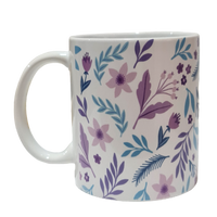 Taza Flores Jardín Lavanda