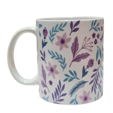 Taza Flores Jardín Lavanda