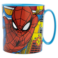 Taza Infantil De Plástico Reutilizable Para Microondas De 350 Ml Spiderman - Stor