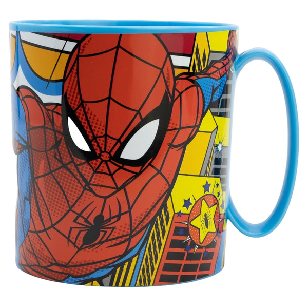 Taza Infantil De Plástico Reutilizable Para Microondas De 350 Ml Spiderman - Stor