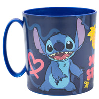 Taza Infantil De Plástico Reutilizable Para Microondas De 350 Ml Stitch - Stor