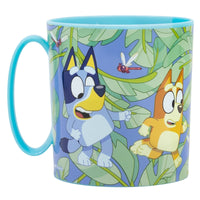 Taza Infantil De Plástico Reutilizable Para Microondas De 350 Ml Bluey Personajes - Stor