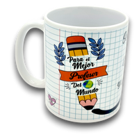 Taza Ser Buen Profesor es Enseñar Desde el Corazón y Tu de Eso Sabes Un Montón - BTM