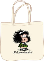 Tote Bag Bolso Mafalda ¡¡ Estoy Exhausta !! - Magazzini Salani