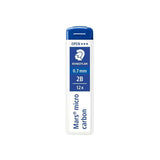 Caja de 12 minas de recambio Staedtler 0.7 mm 2B en papeleria Badajoz disponible en Be To Be Menacho y Valdepasillas
