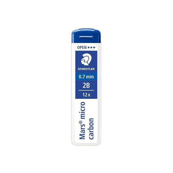 Caja de 12 minas de recambio Staedtler 0.7 mm 2B en papeleria Badajoz disponible en Be To Be Menacho y Valdepasillas