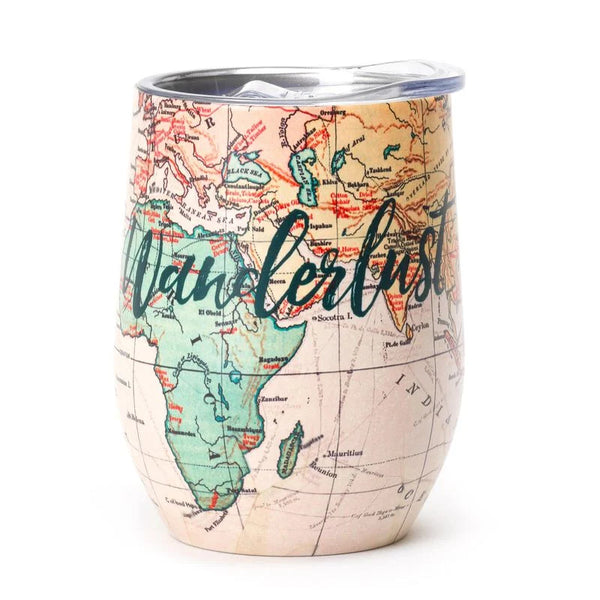 Vaso Termo Taza Térmica Para Café Viaje Oficina Travel Mapa Mundi - Legami