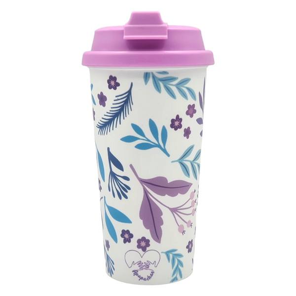 Vaso Termo Taza Térmica Para Café Viaje Oficina Lavanda Garden Jardín Lavanda - Apapachar