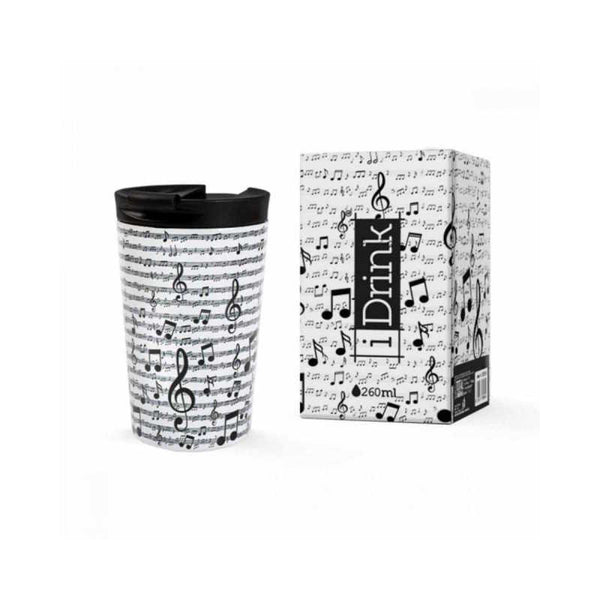 Vaso termo I-Total Notas Musicales 260 ml en papelería Badajoz disponible en Be To Be Menacho y Valdepasillas