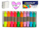 Ceras Blandas Manley Fluor y Pastel ( 10 Colores )