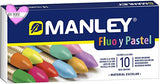 Ceras Blandas Manley Fluor y Pastel ( 10 Colores )