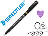 Rotulador permanente Staedtler Lumocolor F punta fina 0,6 mm en varios colores disponible en papeleria en Badajoz