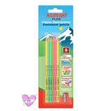 Lapices Fluorescentes 6 Lápices 6 Colores Marcadores + Sacapuntas - Alpino