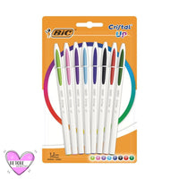 Set Pack De Boligrafos Cristal Up Bic - 8 Colores