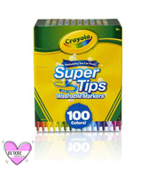 Rotuladores Crayola Super Tips 100 Colores Diferentes - Crayola